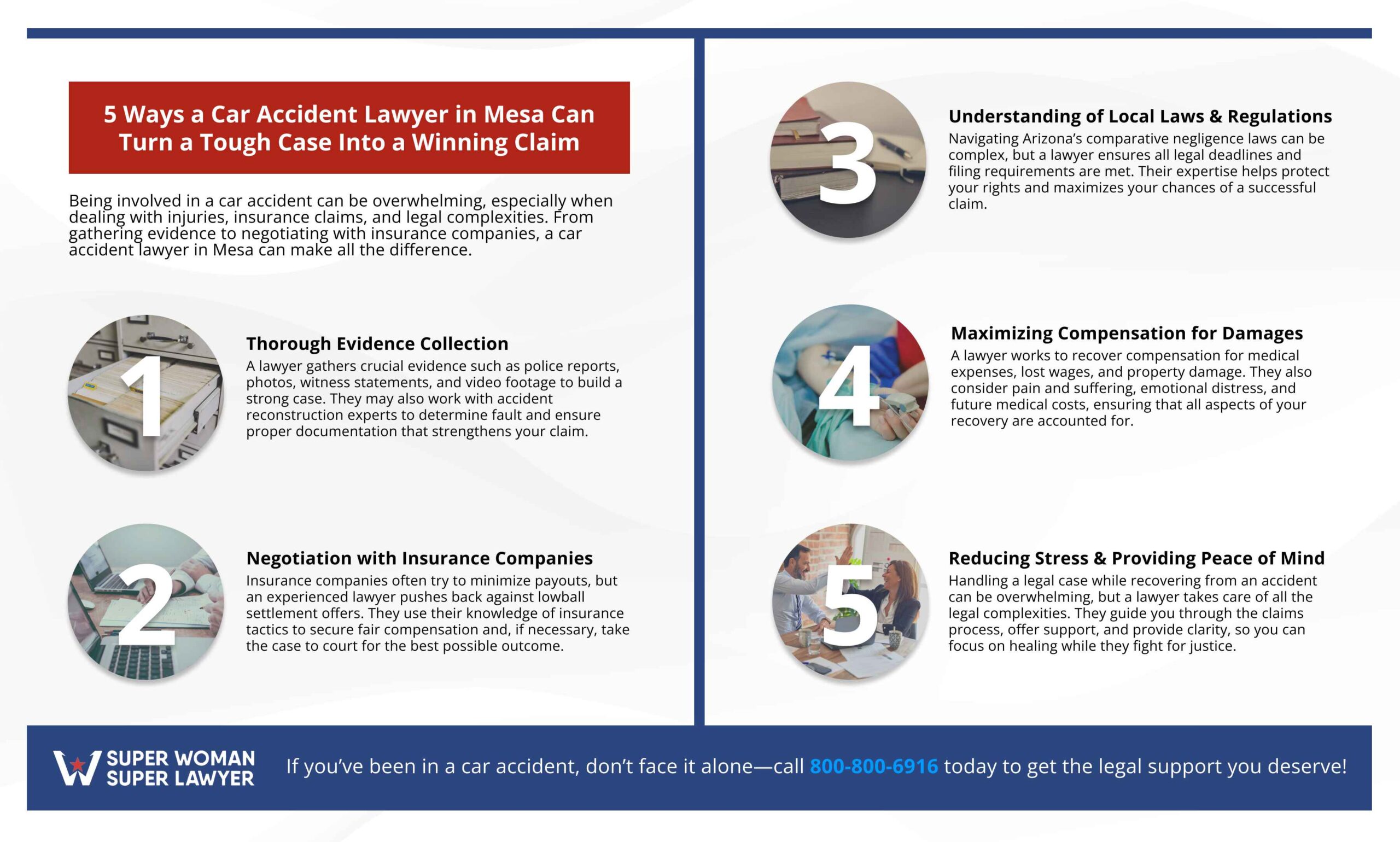 5 Ways a Car Accident Lawyer in Mesa Can Turn a Tough Case Into a Winning Claim Infographic